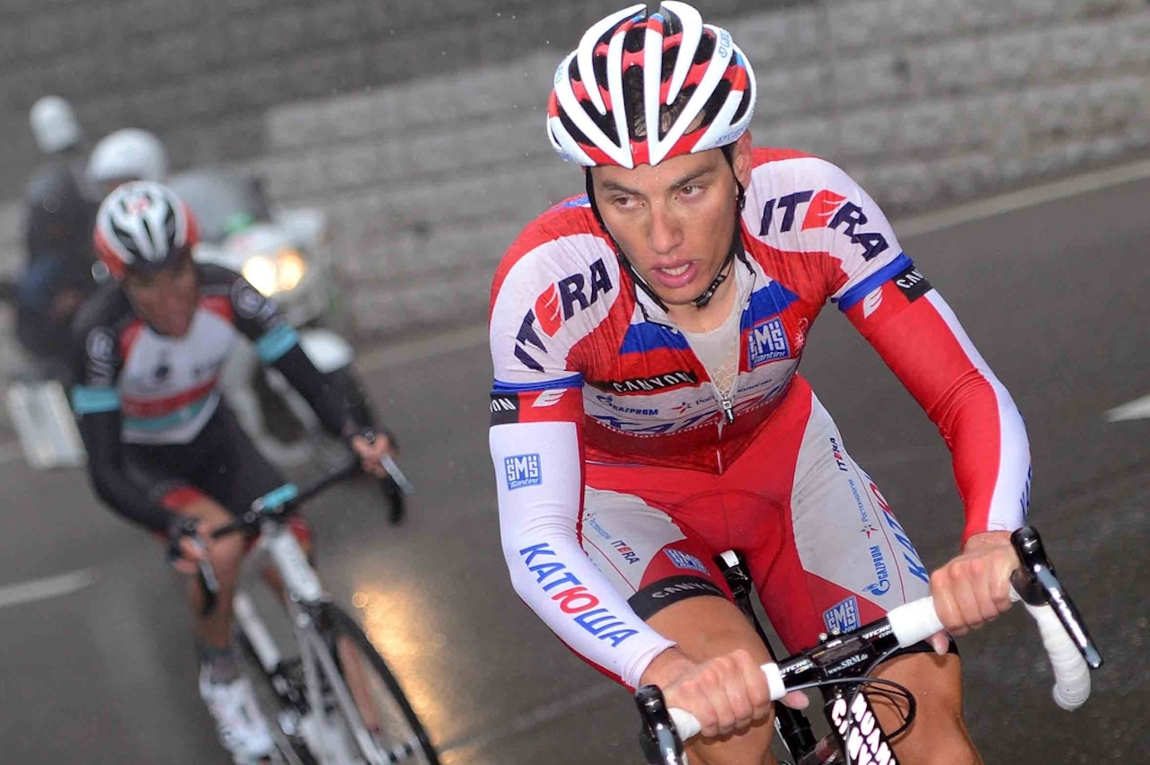 RÅSTERK: Simon Spilak avgjorde dagens etappe på egenhånd. Foto: Cor Vos. RÅSTERK: Simon Spilak avgjorde dagens etappe på egenhånd. Foto: Cor Vos.