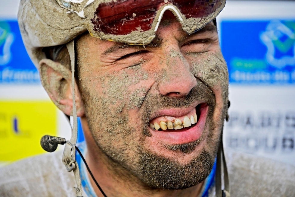 IKKE BARE ET PENT FJES: Sonny Colbrelli har virkelig tatt steget opp til den virkelig eliten i årets sesong. Nå er han Europa-mester og Roubaix-vinner. Foto: Cor Vos. Sonny Colbrelli