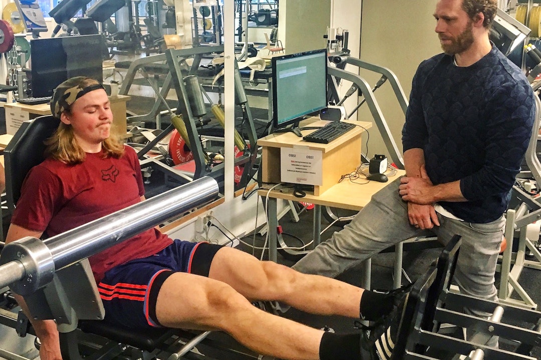 Brage Vestavik har hatt mye fokus på styrketrening i vinter. Foto: Arnebjørn Vestavik Brage Vestavik - Styrke - Arnebjørn Vestavik 1400x933