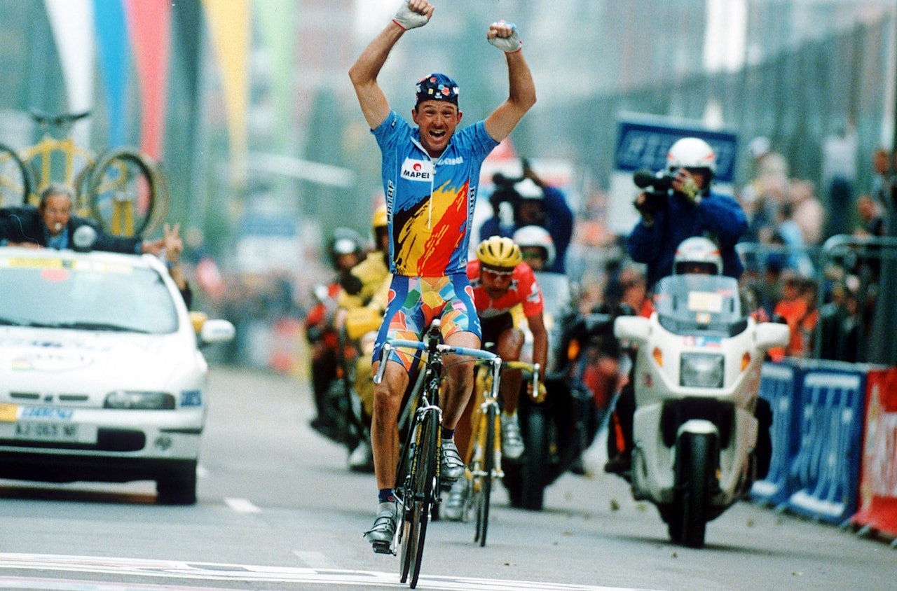 JOHAN MUSEEUW ble verdensmester i 1996, under VM i Lugano i Sveits. Foto: Cor Vos