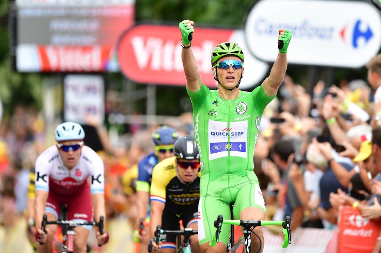 USTOPPELIG: Marcel Kittel har vunnet alle massespurtene han har deltatt i så langt i touren. Foto: letour.fr USTOPPELIG: Marcel Kittel har vunnet alle massespurtene han har deltatt i så langt i touren. Foto: letour.fr