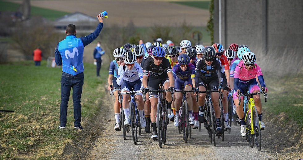 STINE BORGLI: Det venter tøffe tak for FDJ-rytteren (til venstre) også i Amstel Gold Race. Foto: Cor Vos amstel gold race stine borgli
