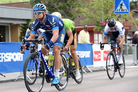 FØRSTEMANN: Adrian Aas Stien tok seieren på finaleetappen i Tour de Hallingdal. Foto: Kent Murdoch