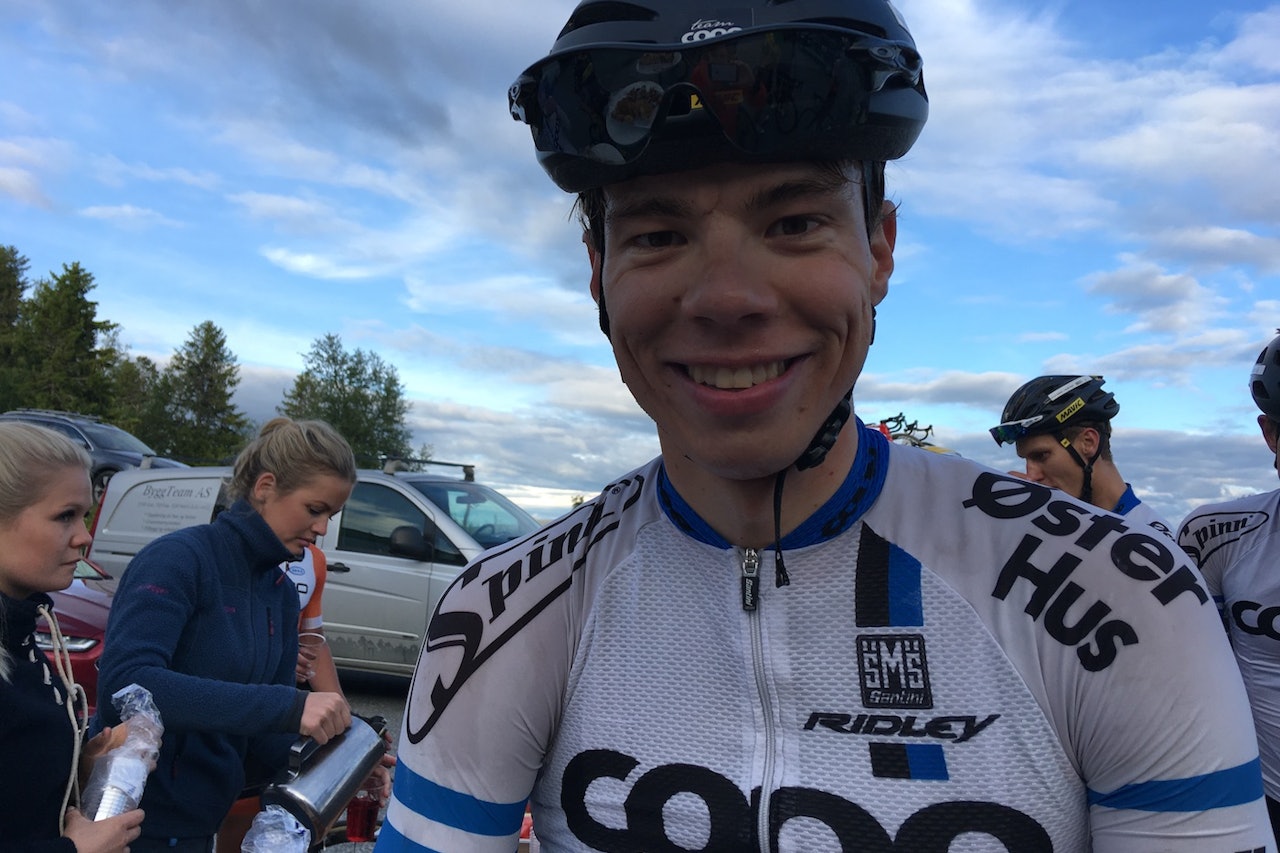 SEIER: Øivind Lukkedal tok sprintoppgjøret på fjerde etappe. Foto: Ingeborg Scheve SEIER: Øivind Lukkedal tok sprintoppgjøret på fjerde etappe. Foto: Ingeborg Scheve