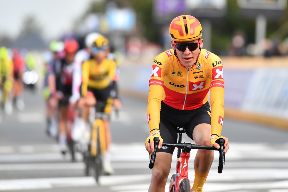 BRABANTSE PIJL: Det belgiske éndagsrittet var siste test for Uno-X-gutta før Amstel Gold Race. Iversby Hvideberg ble nummer 56. Foto: Mario Stiehl jonas iversby hvideberg amstel gold race