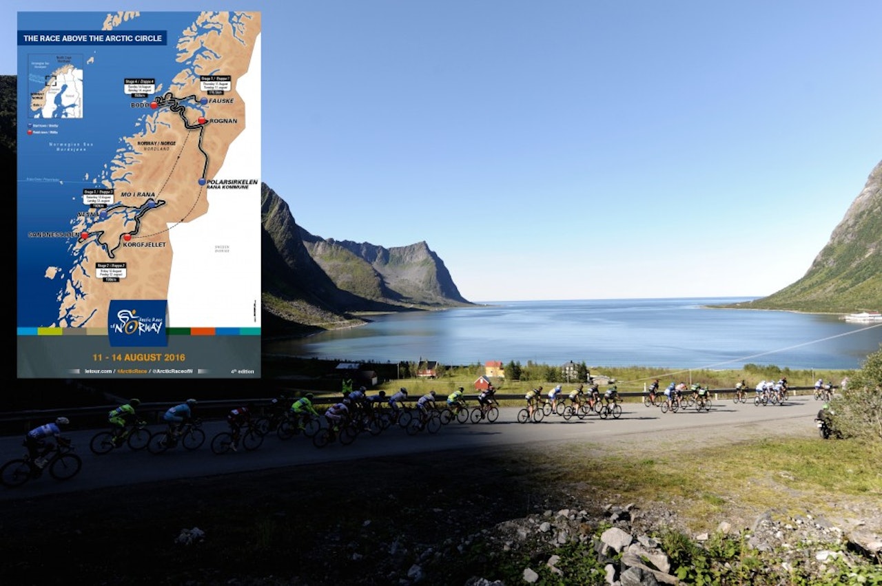 SYKKELFEST I NORD: Slike bilder får vi garantert se flere av når verdens beste syklister besøker Nord-Norge i august. Foto: ASO. SYKKELFEST I NORD: Slike bilder får vi garantert se flere av når verdens beste syklister besøker Nord-Norge i august. Foto: ASO.