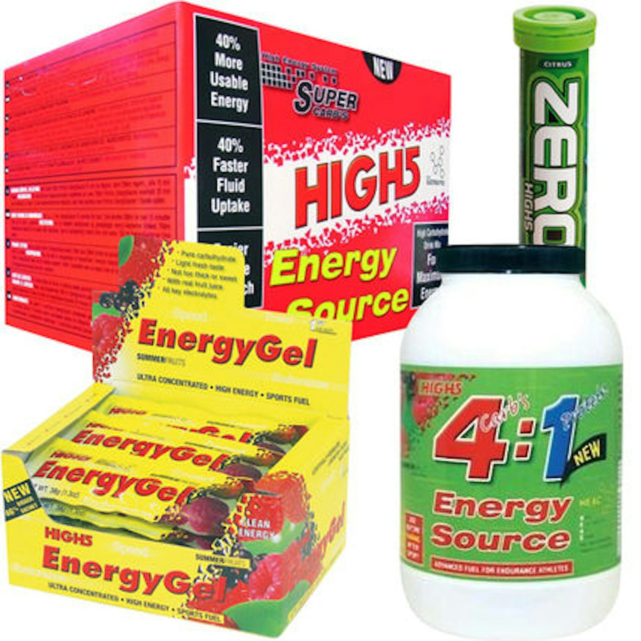 GI MEG FEM!: Vi er begeistret for produktene fra High 5 Foto: Produsenten GI MEG FEM!: Vi er begeistret for produktene fra High 5 Foto: Produsenten