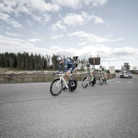 FØRER AN: Oskar Svendsen holder fart i Lillehammertoget.