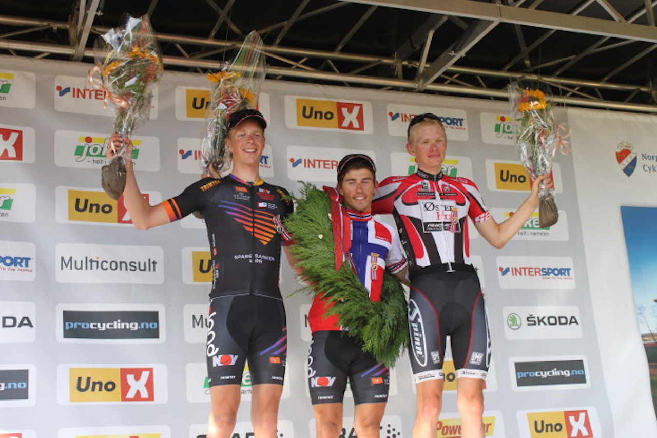 SLUTTSPURT: Sondre Holst Enger sto for årets lengste spurt i en forrykende finale i U23-NM. Foto: NCF. SLUTTSPURT: Sondre Holst Enger sto for årets lengste spurt i en forrykende finale i U23-NM. Foto: NCF.