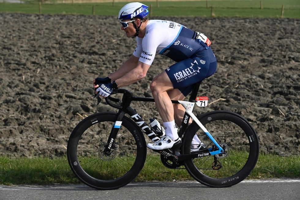 KULHETSFACTOR: Israel Start Up Nations Andre Greipel velger gjerne aerosykkelen Factor One. Foto. Corvos Greipel Factor One