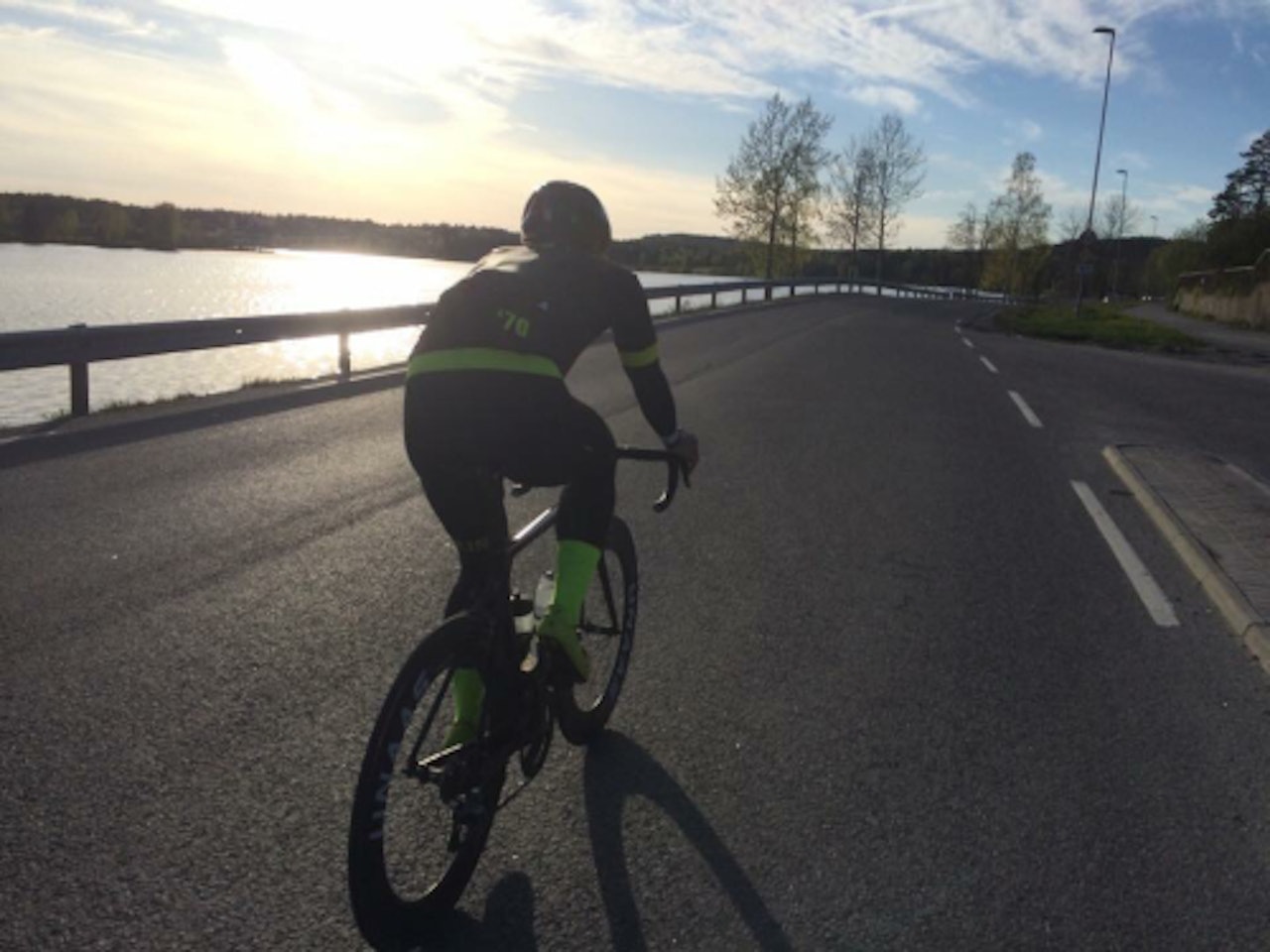 LANGFREDAG: André nøt solen på en langtur sist fredag. 