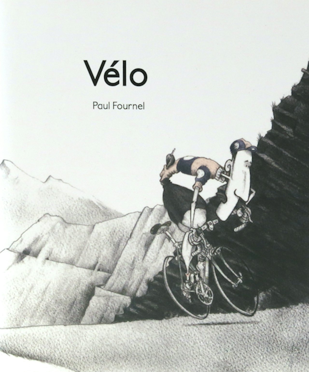 ILLUSTRASJONER: Jo Burts arbeid krydrer Fournels essaysamling. På omslagsfronten danser klatreren oppover, mens restene av feltet fortviler på baksiden. ILLUSTRASJONER: Jo Burts arbeid krydrer Fournels essaysamling. På omslagsfronten danser klatreren oppover, mens restene av feltet fortviler på baksiden.