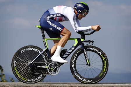 SATTE REKORD: Alex Dowsett (Movistar) satte ny timesrekord lørdag. Foto: Cor Vos SATTE REKORD: Alex Dowsett (Movistar) satte ny timesrekord lørdag. Foto: Cor Vos