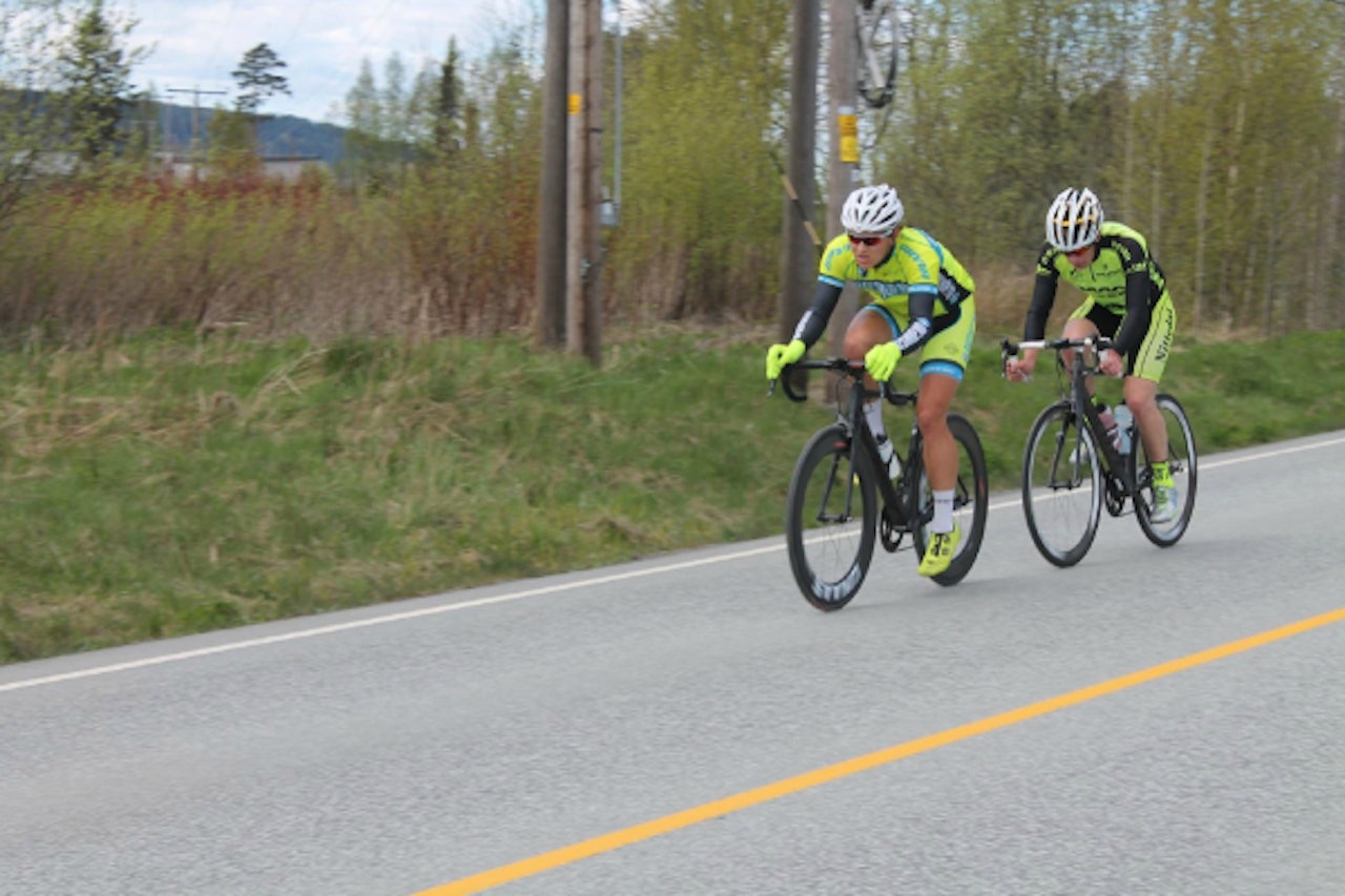 I BRUDD: André prøvde seg i søndagens Romerike rundt, men holdt ikke helt inn.  I BRUDD: André prøvde seg i søndagens Romerike rundt, men holdt ikke helt inn.