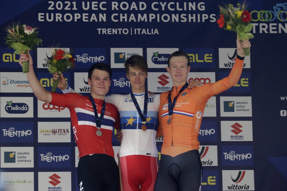 DANSK FAVORITT: Johan Price-Pejtersen tok EM-gullet i Trento. Foto: Cor Vos søren wærenskjold, vm i flandern, tempo, u23