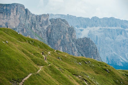 MEKTIG: Frodig landskap og sandfargede fjell gir et helt unikt landskap i Dolomittene. Foto: Mattias Fredriksson MEKTIG: Frodig landskap og sandfargede fjell gir et helt unikt landskap i Dolomittene. Foto: Mattias Fredriksson