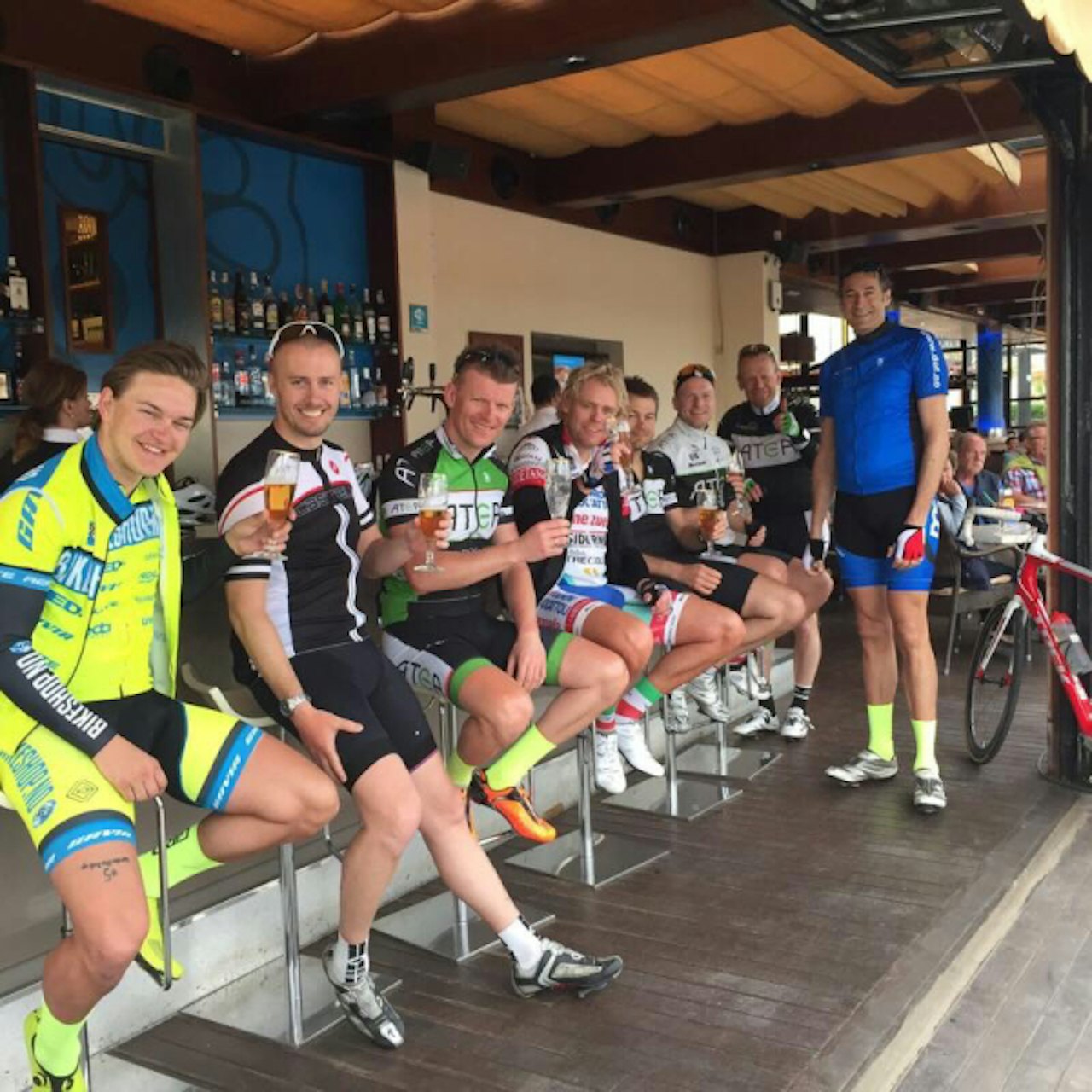 VELFORTJENT PAUSE: André kunne nyte flere kopper kaffe etter et solid Mallorca-opphold.  VELFORTJENT PAUSE: André kunne nyte flere kopper kaffe etter et solid Mallorca-opphold.