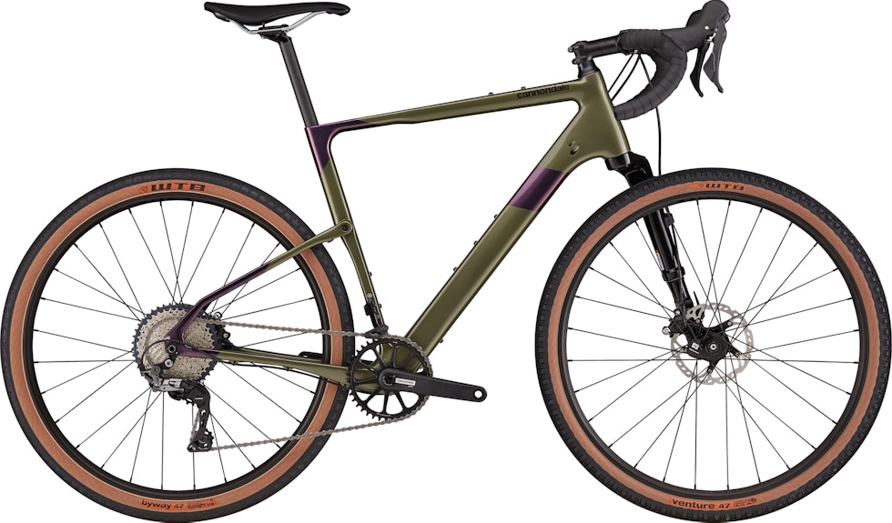 MED GRX: Topstone Carbon Lefty 3 kommer med Shimanos mekaniske GRX-gruppe og alu-setepinne og styre. Topstone Carbon Lefty 3