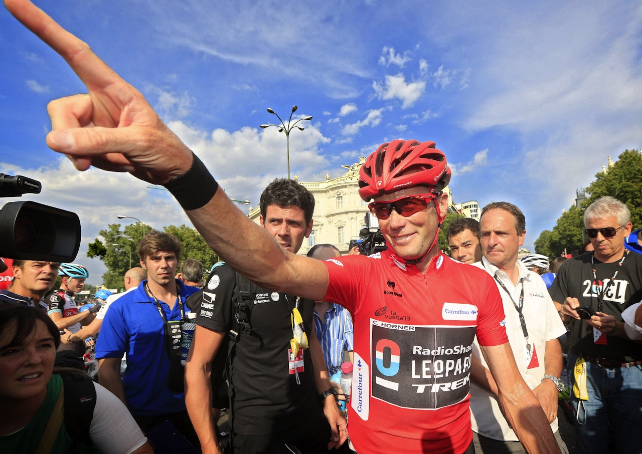 SER FREMOVER: Chris Horner vant sensasjonelt Vuelta a España i en alder av 41 år, men han har foreløpig ikke kontrakt for 2014-sesongen. Foto: Cor Vos