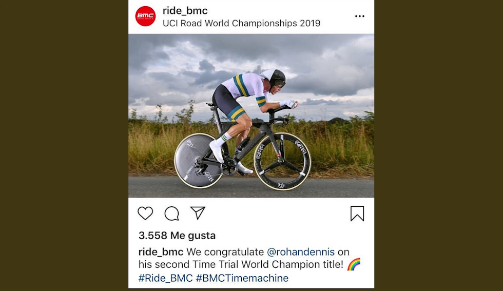 BMC GRATULERER: Seieren er like fullt ikke en fribillett til et BMC-sponset lag. Skjermdump, twitter. BMC GRATULERER: Seieren er like fullt ikke en fribillett til et BMC-sponset lag. Skjermdump, twitter.