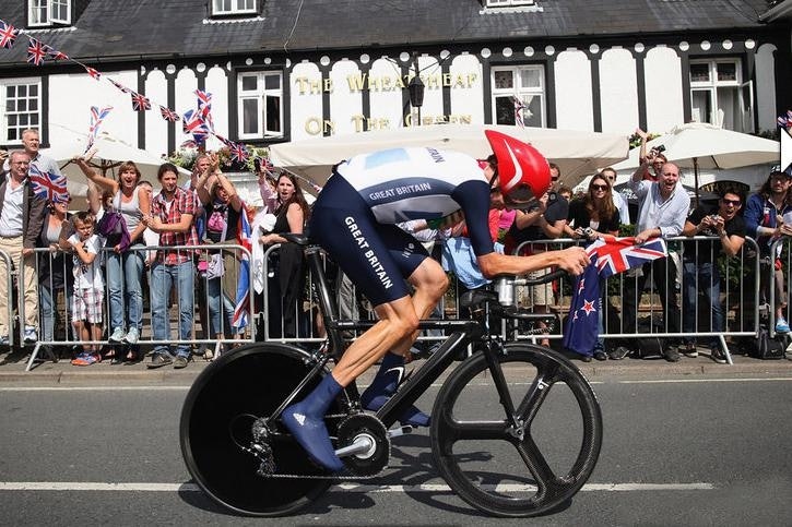 BRADLEY WIGGINS: I OL i London droppet han Pinarello Graal og valgte heller en «Metron». Foto: Team Sky.