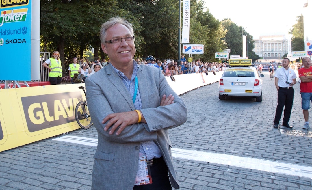 UENIG: Sykkelpresident Harald Tiedemann Hansen (bildet) understreker at Bjørn Sætre ikke fikk sparken, men at han går som resultat av en dialog. Foto: NCF Harald Tiedemann Hansen - NCF 1200x732