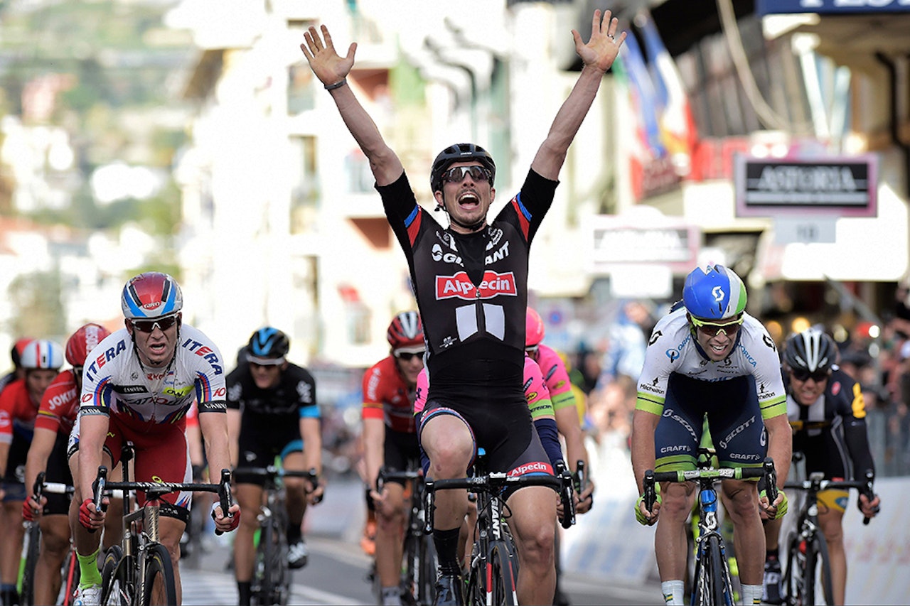 Bart er fart! John Degenkolb tok sitt første monument med søndagens triumf i Milano-Sanremo. Foto: Cor Vos Bart er fart! John Degenkolb tok sitt første monument med søndagens triumf i Milano-Sanremo. Foto: Cor Vos