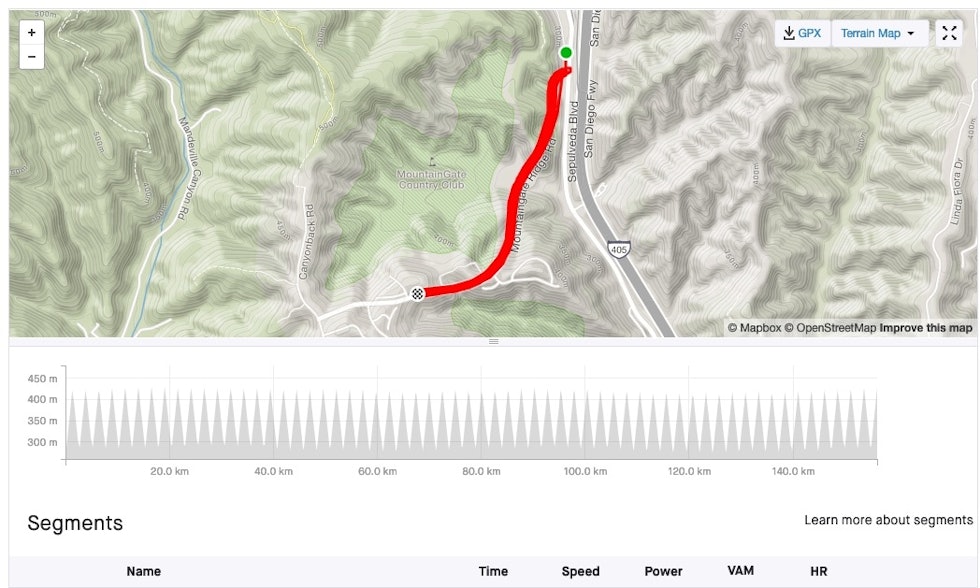 SOLID: 54 ganger opp og ned en bakke på 130 høydemeter var det som skulle til for å sette verdensrekord i everesting: Skjermdump, Strava. SOLID: 54 ganger opp og ned en bakke på 130 høydemeter var det som skulle til for å sette verdensrekord i everesting: Skjermdump, Strava.