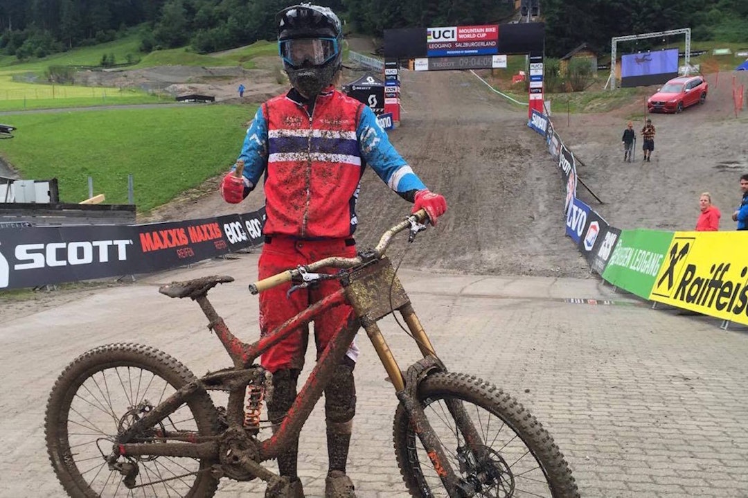 Frikk Hess-Bolstad kjørte sterkt i verdenscupen i Leogang i Østerrike, men manglet litt på å nå helt opp i finalen. Foto: NCF Frikk Hess-Bolstad WC Leogang 2016 - NCF 1400x933