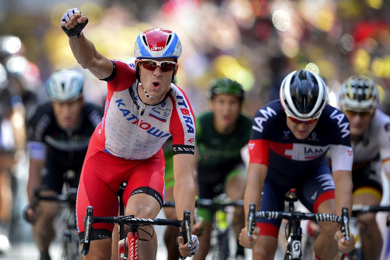 SUPERSPURTER KRISTOFF: Nordmannen sikret sesongens femte seier på dagens etappe av Paris-Nice. Foto: Cor Vos.  SUPERSPURTER KRISTOFF: Nordmannen sikret sesongens femte seier på dagens etappe av Paris-Nice. Foto: Cor Vos.
