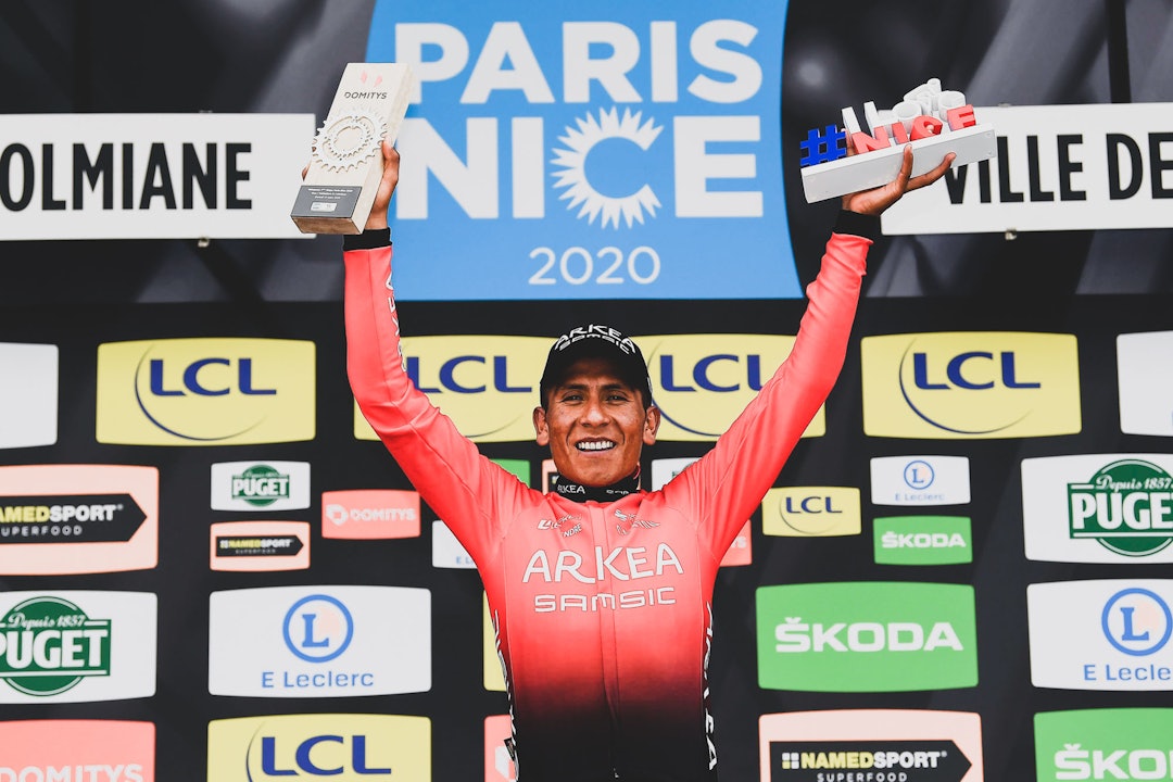 SOLID SESONGSTART: Nairo Quintana var av de sterkeste i sesongåpningen. Etter koronapausen var han en skygge av seg selv. Foto: Cor Vos. nairo quintana