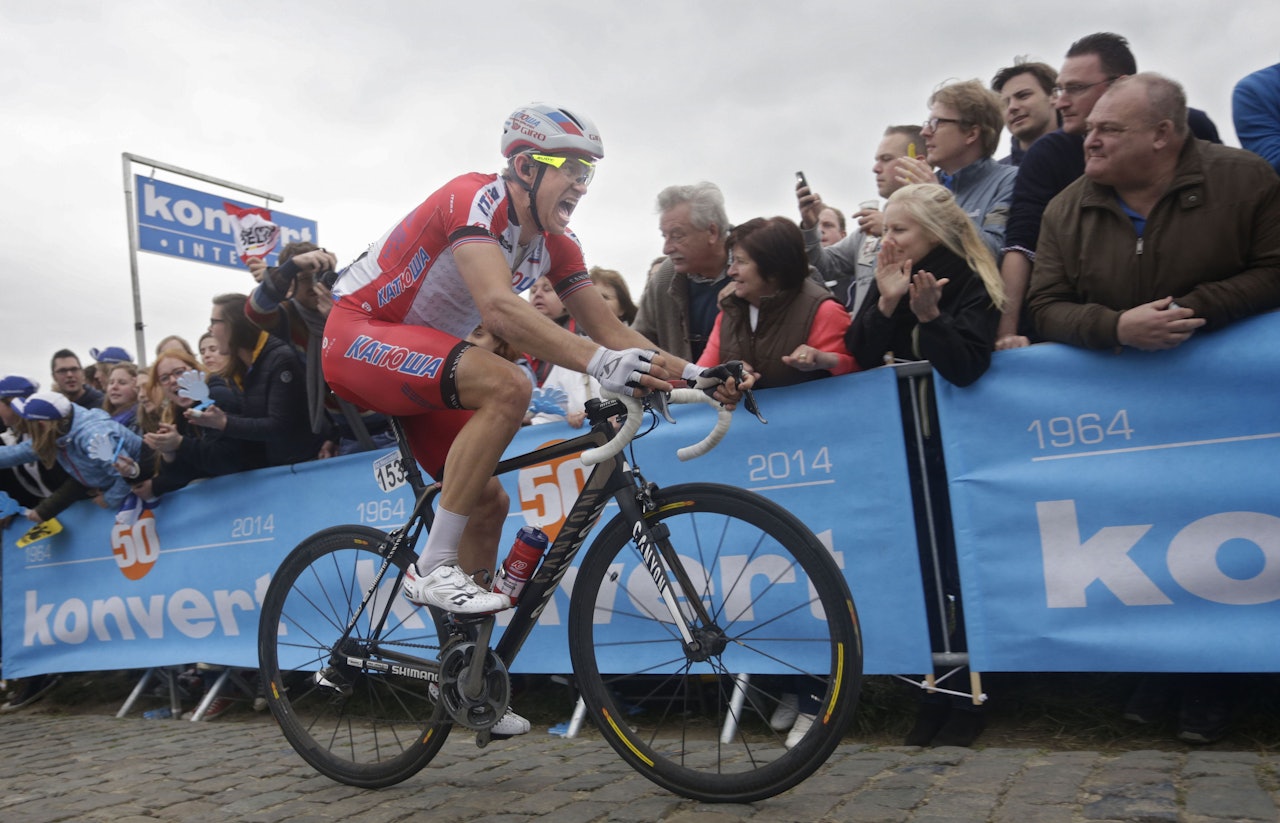 STERK SOM FÅ: Vi er skråsikre på at Alexander Kristoff vinner sin første brosteinsklassiker denne våren, kanskje allerede til helgen? Foto: Cor Vos.  STERK SOM FÅ: Vi er skråsikre på at Alexander Kristoff vinner sin første brosteinsklassiker denne våren, kanskje allerede til helgen? Foto: Cor Vos.