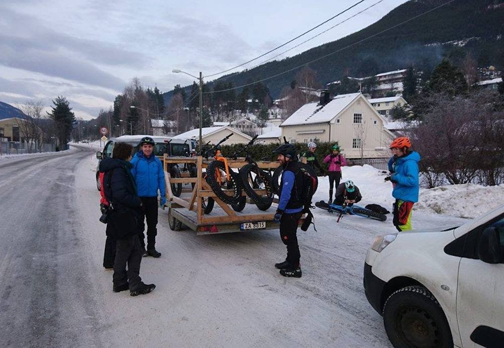 Shuttling i enduroløypa på Nesbyen var stas. Foto: Ove Grøndal Global Fatbike Day - Nesbyen - Ove Grøndal 1000x