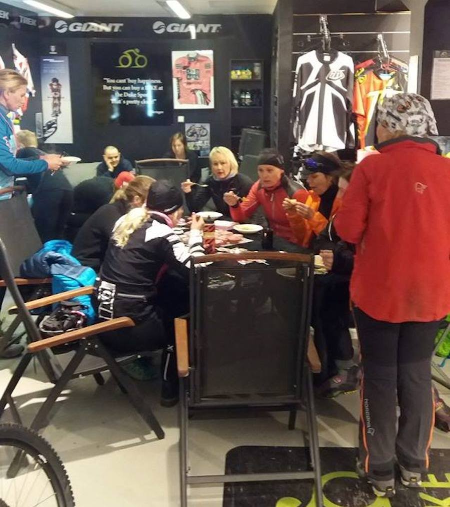 Suppe i shopen varmet godt etter turen. Foto: Duke Sport Jentetur Råholt - Duke Sport 900x1050