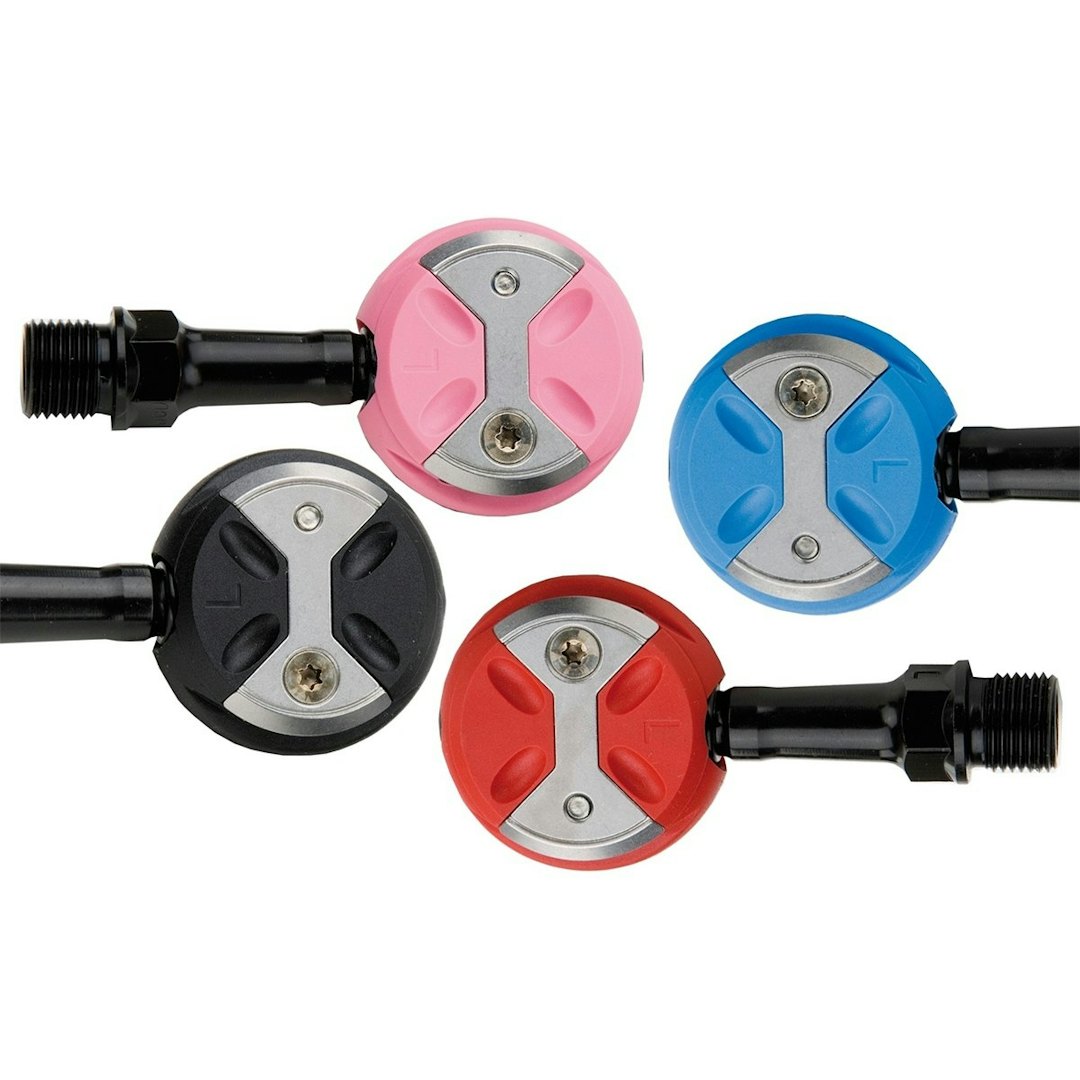 IKKE MER: Fra nå av vil Speedplay-pedaler kun være tilgjengelig i svart og grått Fargerik Speedplay pedal