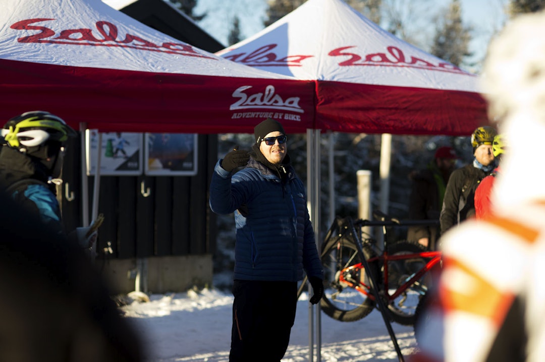 Jens Aabech i Brown Couch og Fatbikes.no er primus motor for Global Fatbike Day i Norge, og sørger for at det arrangeres tur i nærheten av Oslo også i år. Foto: Kristoffer Kippernes Jens Aabech - 2014 - Kristoffer Kippernes 1400x933