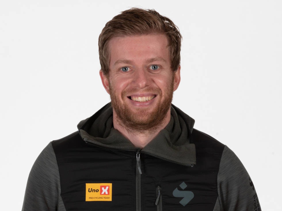 I EKSTASE: Jens Haugland er storfornøyd med å få inn Gino Van Oudenhove i ledelsen av laget. Foto: WordUp Projects jens haugland, uno-x pro cycling, gino van oudenhove