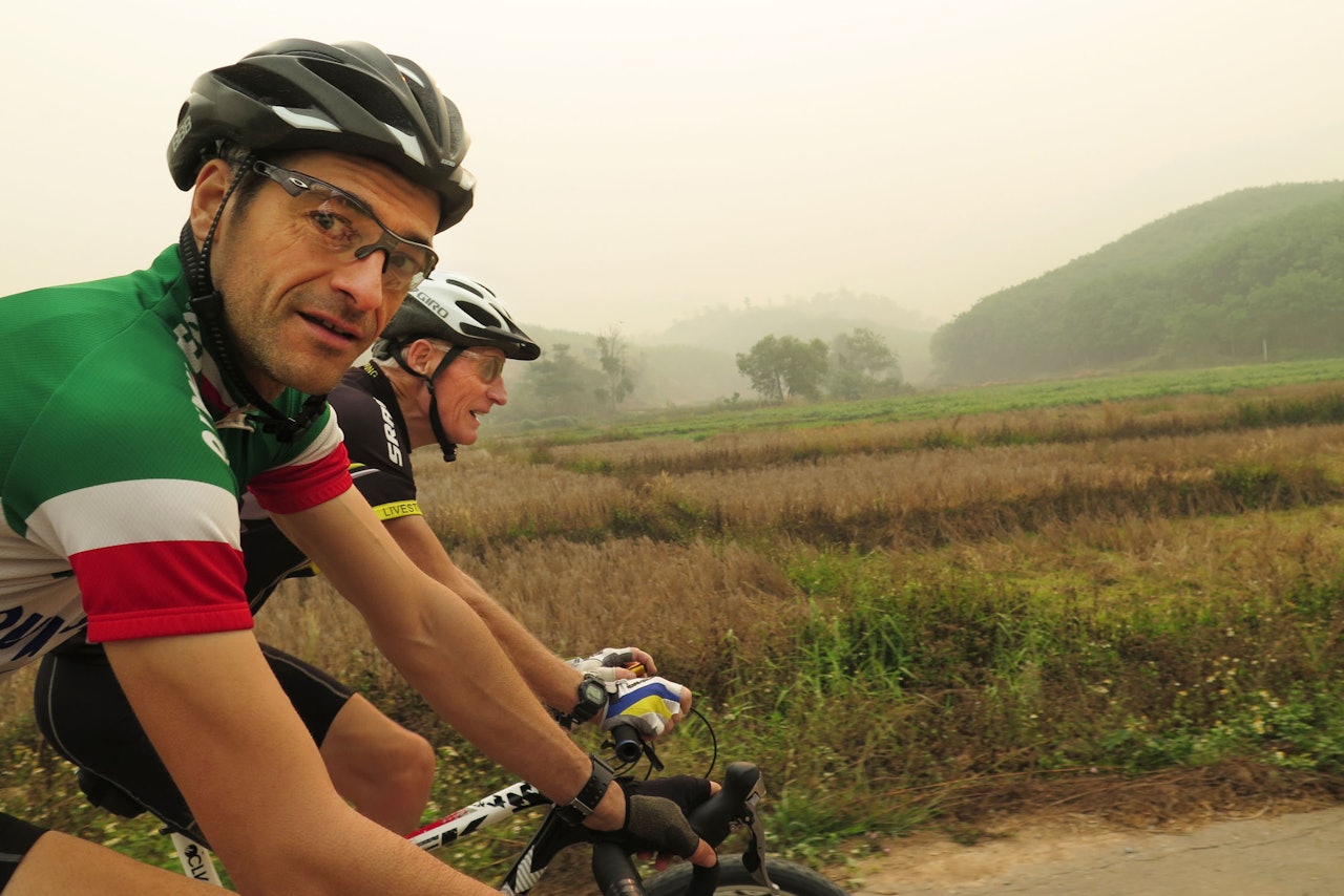 HVOR ER DE NORSKE SYKLISTENE?, spør belgiske Ronny Lngmns i Chiang Rai. HVOR ER DE NORSKE SYKLISTENE?, spør belgiske Ronny Lngmns i Chiang Rai.