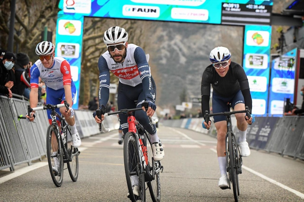 KORT SESONG: Calle har så langt i år bare kjørt to løp, La Drome Classic og Faun-Ardèche Classic i Frankrike. Foto: Cor Vos. Carl-fredrik-hagen-ritt