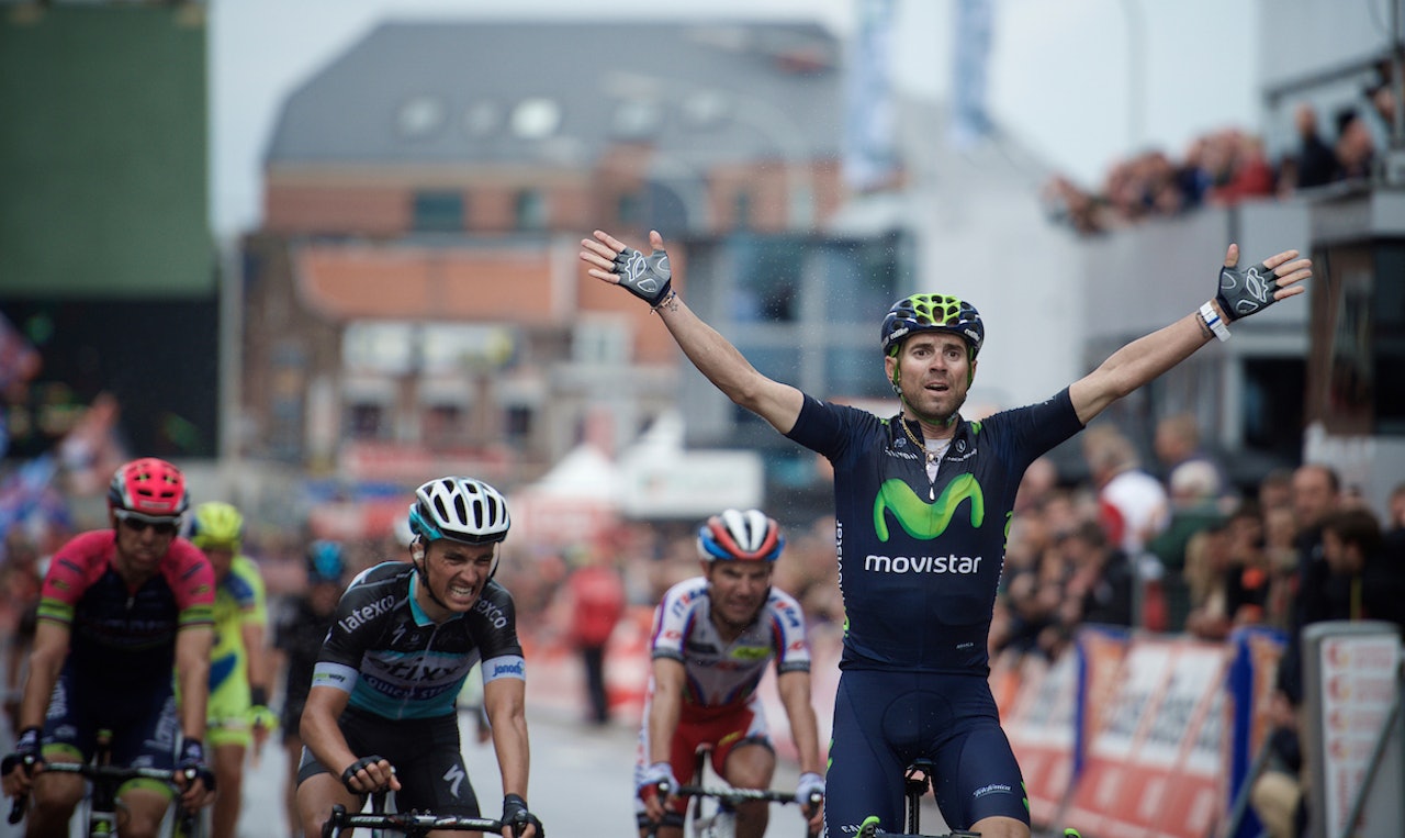 SEIERSVANT: Alejandro  Valverde vinner og vinner, her fra Liège i 2015. Foto: Kristof Ramon