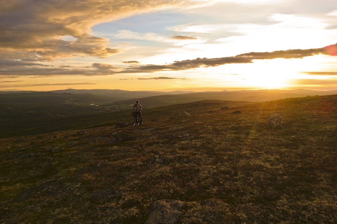 Høskletten i solnedgang. Foto: Rørosregionen Høskletten 1400x933