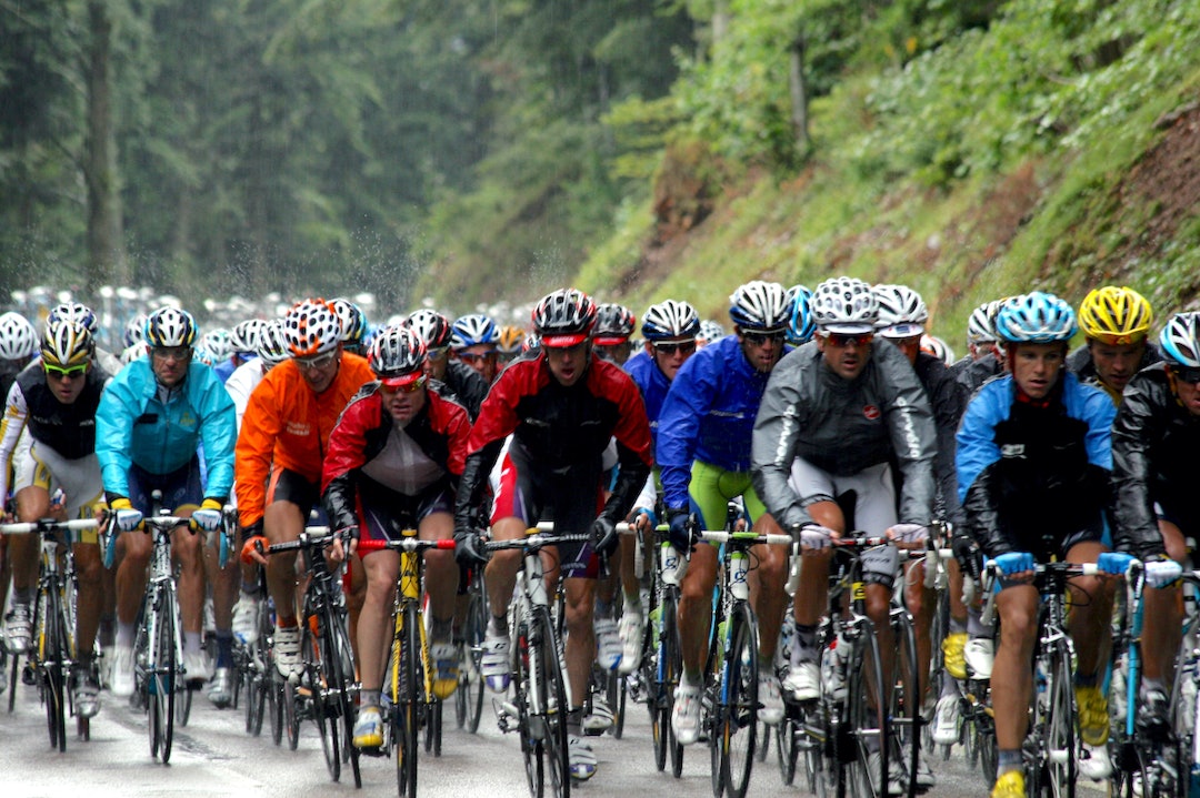 Tour de france i regnvær