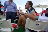 SPARTACUS: Cancellara må nok regne med å ta noen ekstra føringer i kveldens lagtempo!