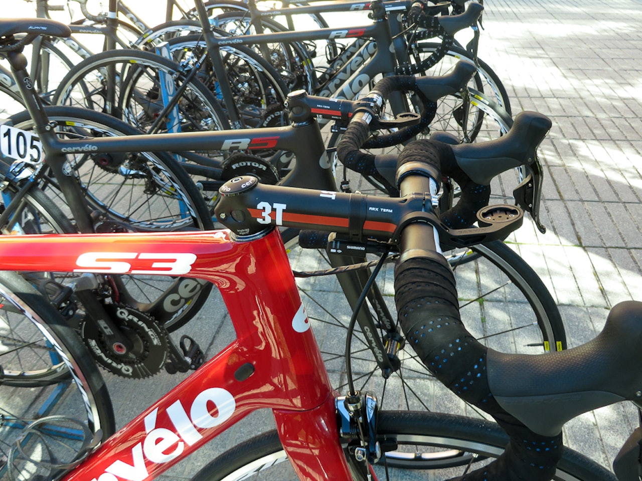 <b>LAANG</b> David Millar foretrekker tydeligvis S3 over R5 og S5, 150 mm langt styreframspring får ham i rett posisjon.  <b>LAANG</b> David Millar foretrekker tydeligvis S3 over R5 og S5, 150 mm langt styreframspring får ham i rett posisjon.