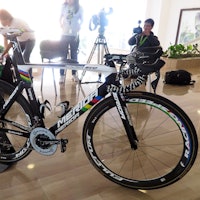 <b>PERFEKT:</b> Rui Costas sykkel er så velproposjonert og stilig at den gjør seg godt på utstilling. 