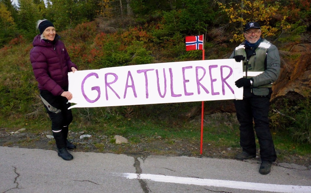 Orsets rekord i Hope Challenge 2018 ble raskt slått – dermed måtte han igjen ut på sykkelen og ta den tilbake. Og det på bursdagen sin, heiet frem av mor og far. Foto: Privat