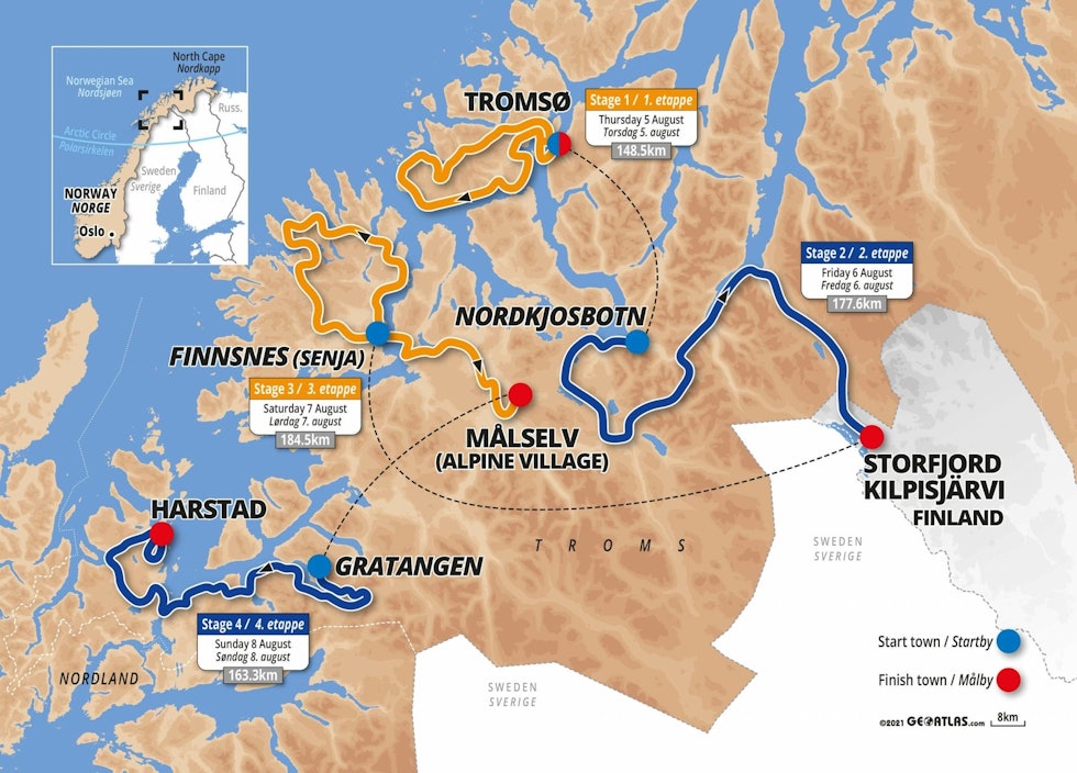 arctic-race-of-norway-2021-kart-etapper