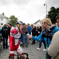 HJEMMEFAVORITT: August Jensen er fra Bodø, og fikk æren av å sykle mot verdenseliten på hjemmebane. 