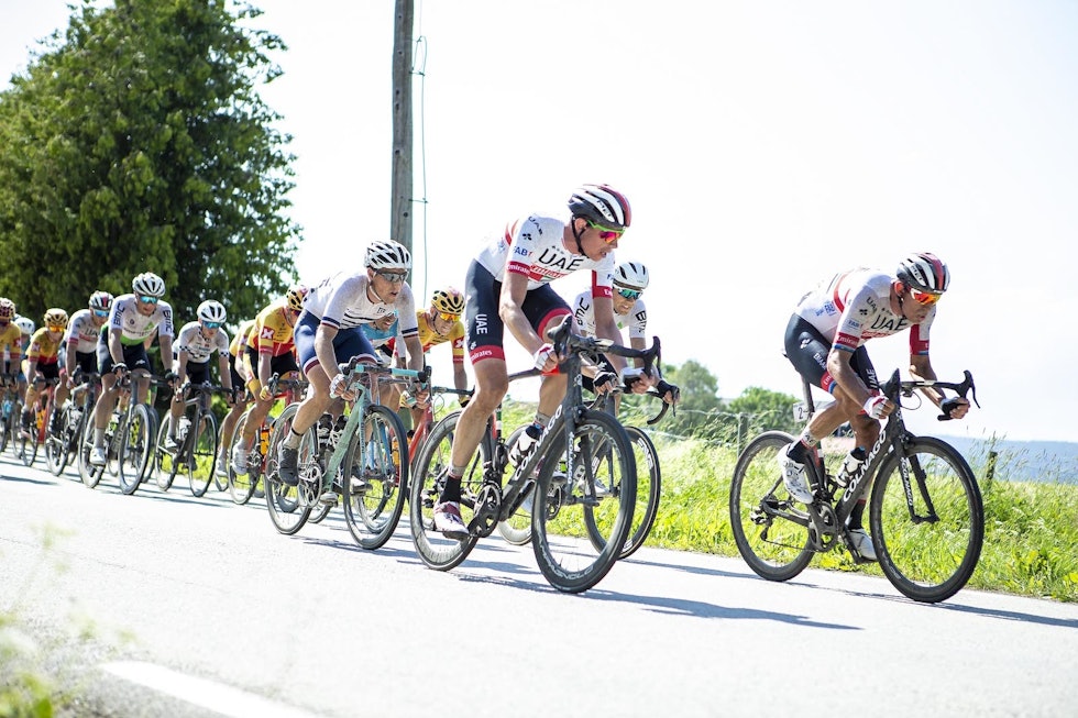Vegard Stake Laengen (til venstre) og Alexander Kristoff i front. Foto: Pål Westgaard Vegard Stake Laengen (til venstre) og Alexander Kristoff i front. Foto: Pål Westgaard