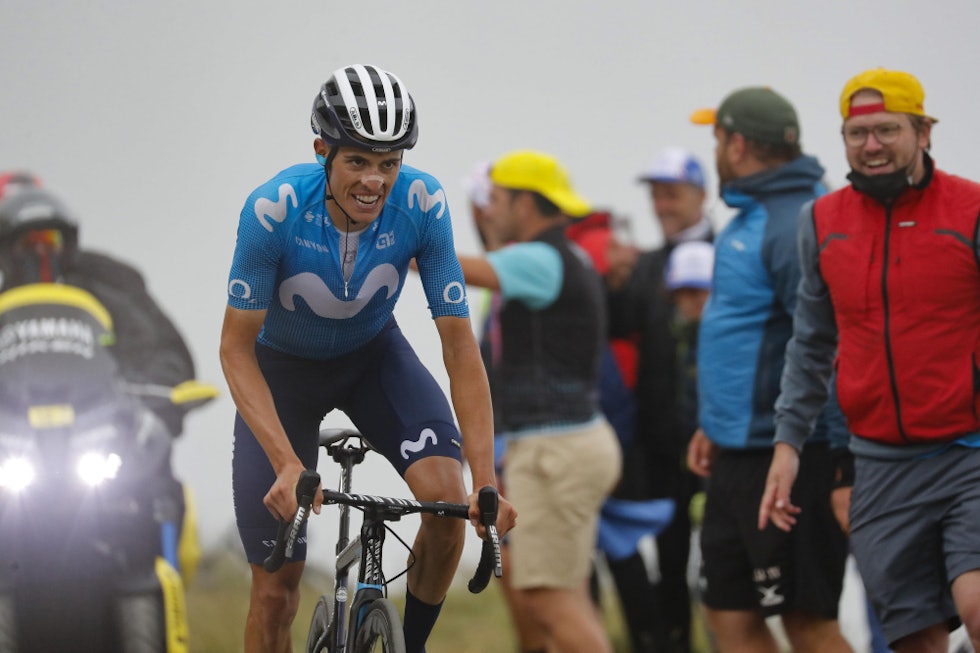 NADA MAS: Enric Mas ble nummer fem i fjorårets Tour, og falt ned en plass i årets ritt. Foto: Cor Vos tour de france, movistar, enric mas